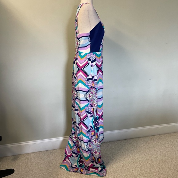 NWT Annie Griffin Silk Aztec Geometric Dress - Size 10 - Picture 8 of 11